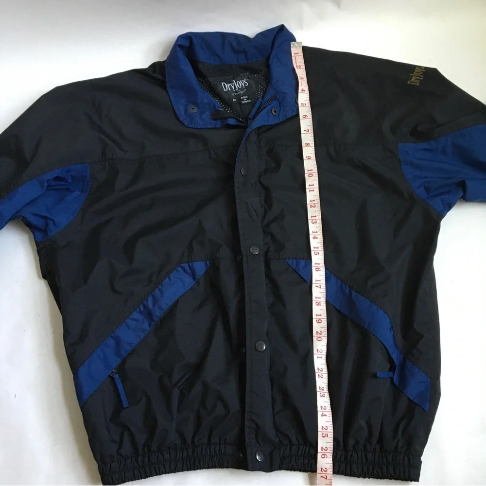 Vintage Footjoy FJ Dryjoys Golf Windbreaker/Rain Full Zip Jacket Medium